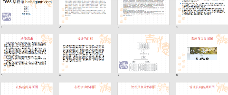 留守儿童爱心网站PPT截图