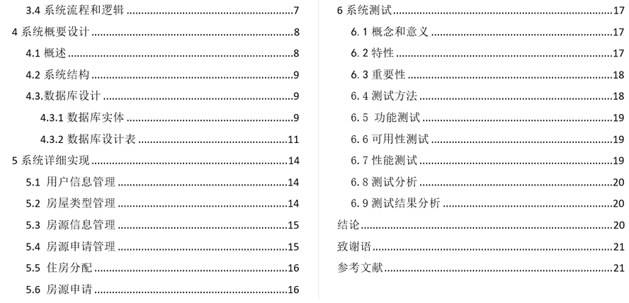 城镇保障性住房管理系统毕业论文截图