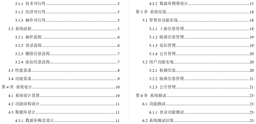 校园疫情防控管理系统毕业论文截图