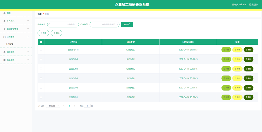 企业员工薪酬关系系统的设计模板截图