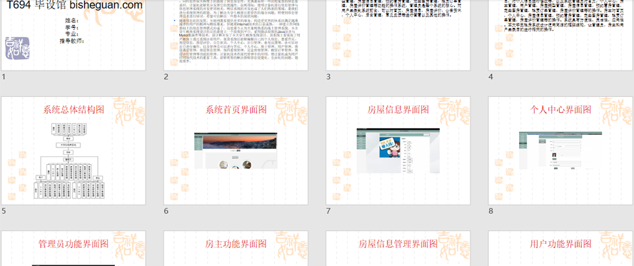 大学生租房系统PPT截图