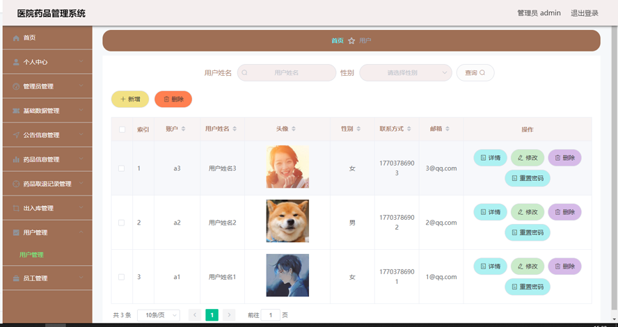医院药品管理系统设计与实现
