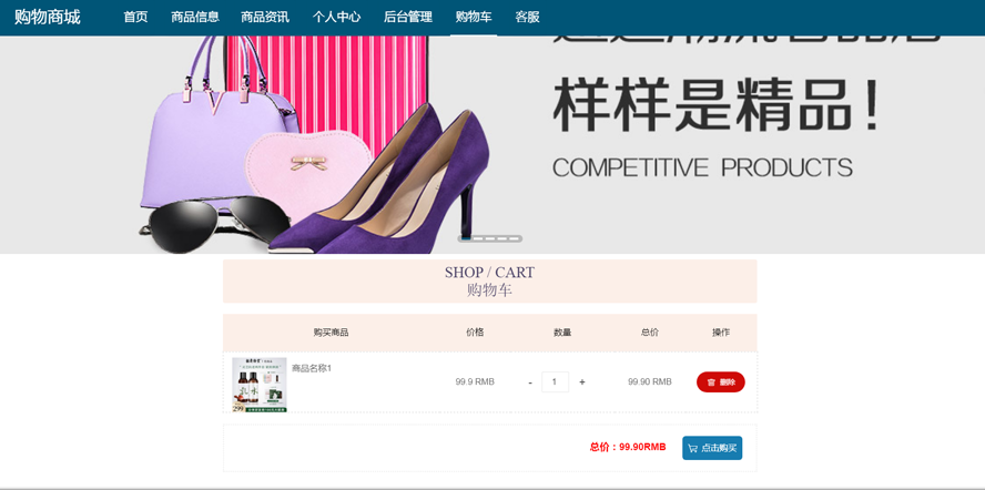购物商城网站的设计与实现